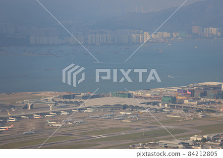 International airport from Lantau Island in Hong Kong 24 oct 2021 International airport from Lantau Island in Hong Kong 24 oct 2021 84212805