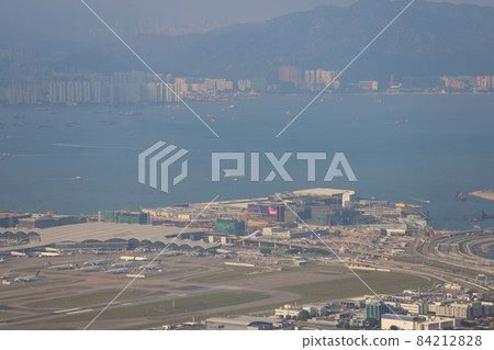 International airport from Lantau Island in Hong Kong 24 oct 2021 International airport from Lantau Island in Hong Kong 24 oct 2021 84212828