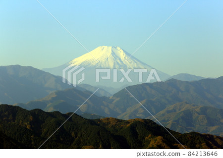 從高尾山山頂眺望秋天的景色和富士山 從高尾山山頂眺望秋天的景色和富士山 84213646