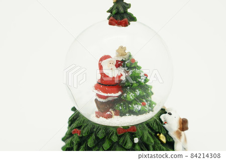Christmas tree and Santa Claus snow globe Christmas tree and Santa Claus snow globe 84214308