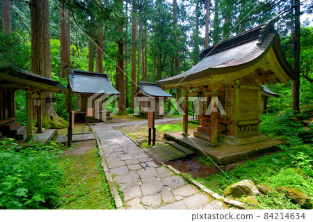 羽黑山、出羽神社、參拜路線的末地神社、岩作神社、磯竹神社、大島神社、東北、鶴岡市、山形縣 84214634