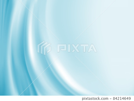 Blue silk background. Texture of crumpled cloth. 84214649