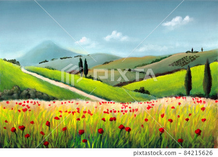 Tuscany landscape 84215626