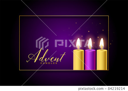 golden and purple advent candles background 84219214