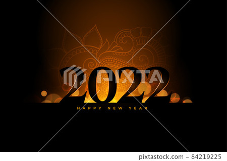 glowing 2022 happy new year decorative background glowing 2022 happy new year decorative background 84219225