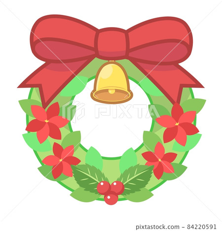 Christmas wreath illustration Christmas wreath illustration 84220591