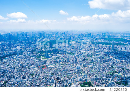 Aerial photography of central Tokyo 84220850