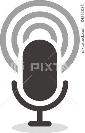 音頻傳送麥克風圖標。 84221088