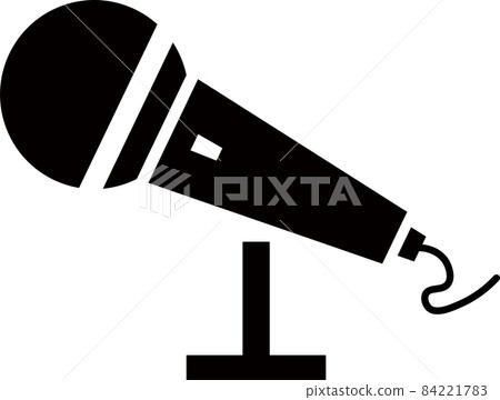 Microphone stand and corded microphone 84221783