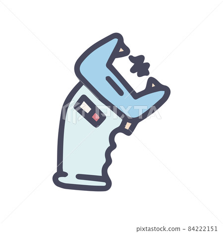 stun gun color vector doodle simple icon 84222151