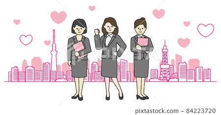 在東京工作的商務人士 84223720