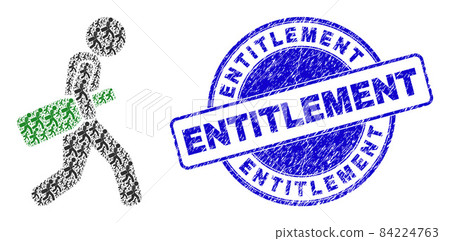 Distress Entitlement Stamp and Wine Bottle Courier Fractal Mosaic of Self Items Distress Entitlement Stamp and Wine Bottle Courier Fractal Mosaic of Self Items 84224763