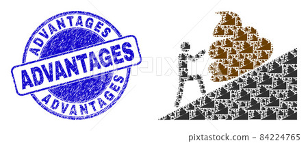 Textured Advantages Stamp And Man Moving Shit Up Recursion Mosaic of Self Items Textured Advantages Stamp And Man Moving Shit Up Recursion Mosaic of Self Items 84224765