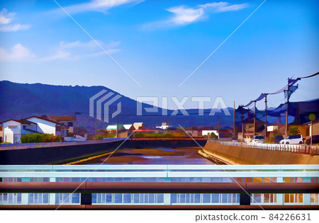 View of one off of the many bridges in Ibusuki city. View of one off of the many bridges in Ibusuki city. 84226631