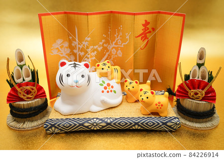 New Year's card material for the year of the tiger (Zodiac in 2022) 84226914