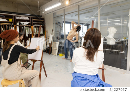 Beauty college student posing nude drawing image Beauty college student posing nude drawing image 84227957