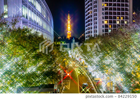夜景燈飾聖誕樹六本木新城 84229150