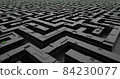 Futuristic maze going to infinity background 3d-rendering 84230077