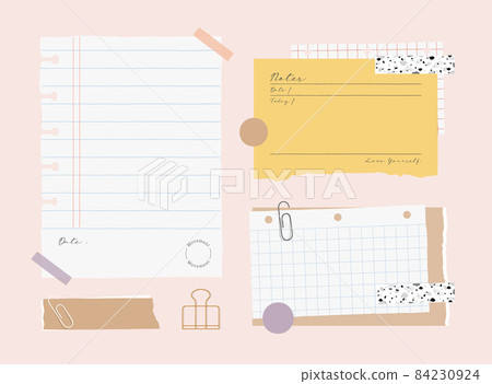 Notepad Illustration 15 84230924