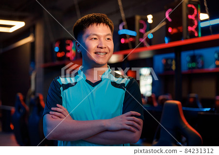 Esports gamer well performed during gaming tournament in cyber club Esports gamer well performed during gaming tournament in cyber club 84231312