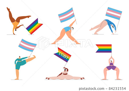 Set with different persons. Set with different persons. 84231554