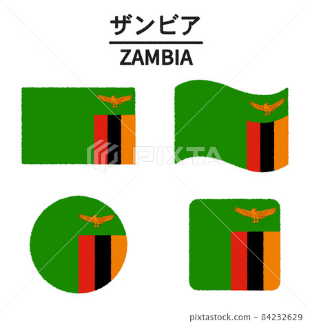 Zambia flag illustration Zambia flag illustration 84232629