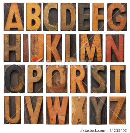 vintage wooden alphabet set vintage wooden alphabet set 84233402