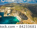 Sea coast view with sea on Atuh beach, Nusa Penida island. 84233681