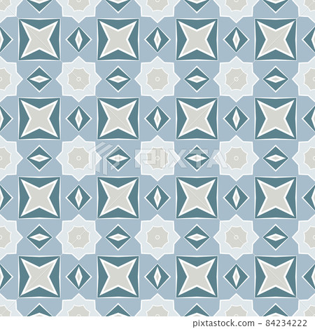 Geometric abstract background in scandinavian style. Winter pattern, nordic ornament for fabric, textile, khitwear, woolen winter cloth, home decor, pacakging, wrapping paper. Vector illustration 84234222