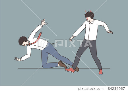 Business tricks and competitors concept. Business tricks and competitors concept. 84234967