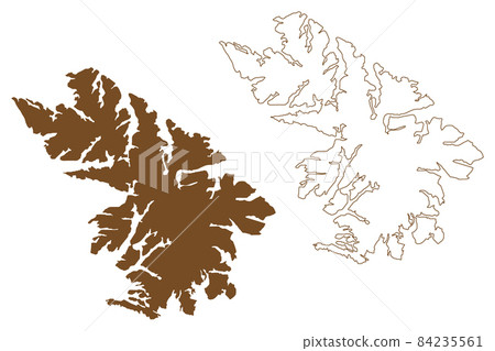 Santa Ines island ( Republic of Chile, South... - Stock Illustration ...