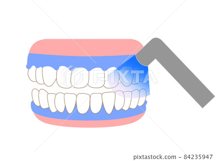 Illustration of tooth whitening Illustration of tooth whitening 84235947