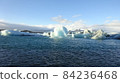 Drift ice and islands floating in the sea 84236468