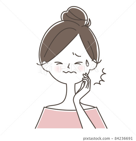 牙痛的女人 牙痛的女人 84236691
