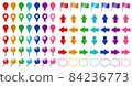 Map pins and arrows 84236773