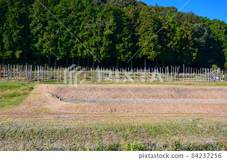 The fierce battlefield of the Battle of Nagashino, Shitarahara, Horse Fence, Shinshiro City 84237256