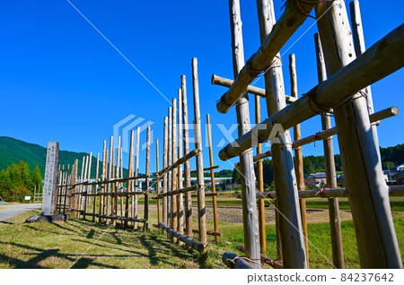 Horse fence Nagashino battle Shitarahara Shinshiro city Horse fence Nagashino battle Shitarahara Shinshiro city 84237642