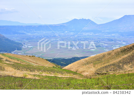Mt. Aso Aso Daikanbo scenery Aso Godake Aso 涅槃 statue Kuju Aso National Park 84238342