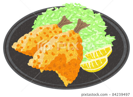 Aji fry hand-painted style 84239497