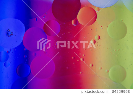 Rainbow abstract defocused background picture made with oil, water and soap Rainbow abstract defocused background picture made with oil, water and soap 84239968