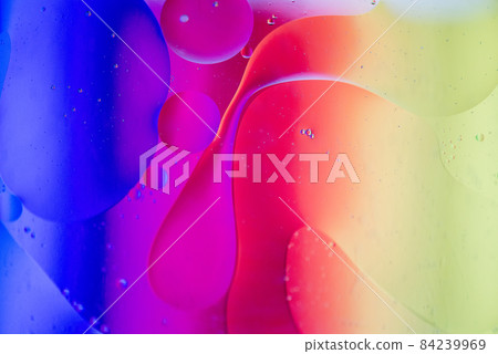 Rainbow abstract defocused background picture made with oil, water and soap Rainbow abstract defocused background picture made with oil, water and soap 84239969