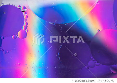Rainbow abstract defocused background picture made with oil, water and soap Rainbow abstract defocused background picture made with oil, water and soap 84239970