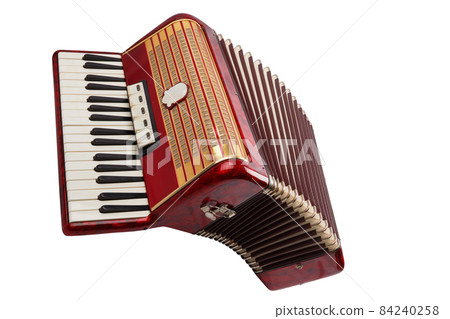 Retro accordion isolated 84240258