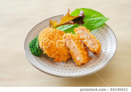 Salmon mayonnaise cutlet fry 84240421