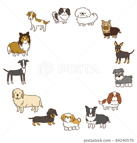 Various dog breeds cute dog illustration... - Stock Illustration ...