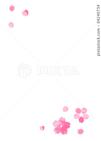 Postcard for mourning cherry blossoms (no text) 84240734