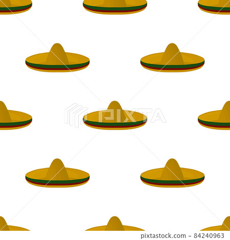 Illustration on theme pattern mexican hats sombrero Illustration on theme pattern mexican hats sombrero 84240963