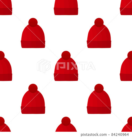 Illustration on theme pattern winter hats beanie Illustration on theme pattern winter hats beanie 84240964