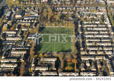 soccer field aerial view while playing soccer field aerial view while playing 84241005