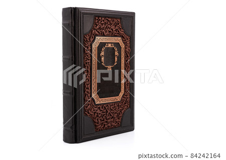 Leather mockup book with cover color isolated Leather mockup book with cover color isolated 84242164